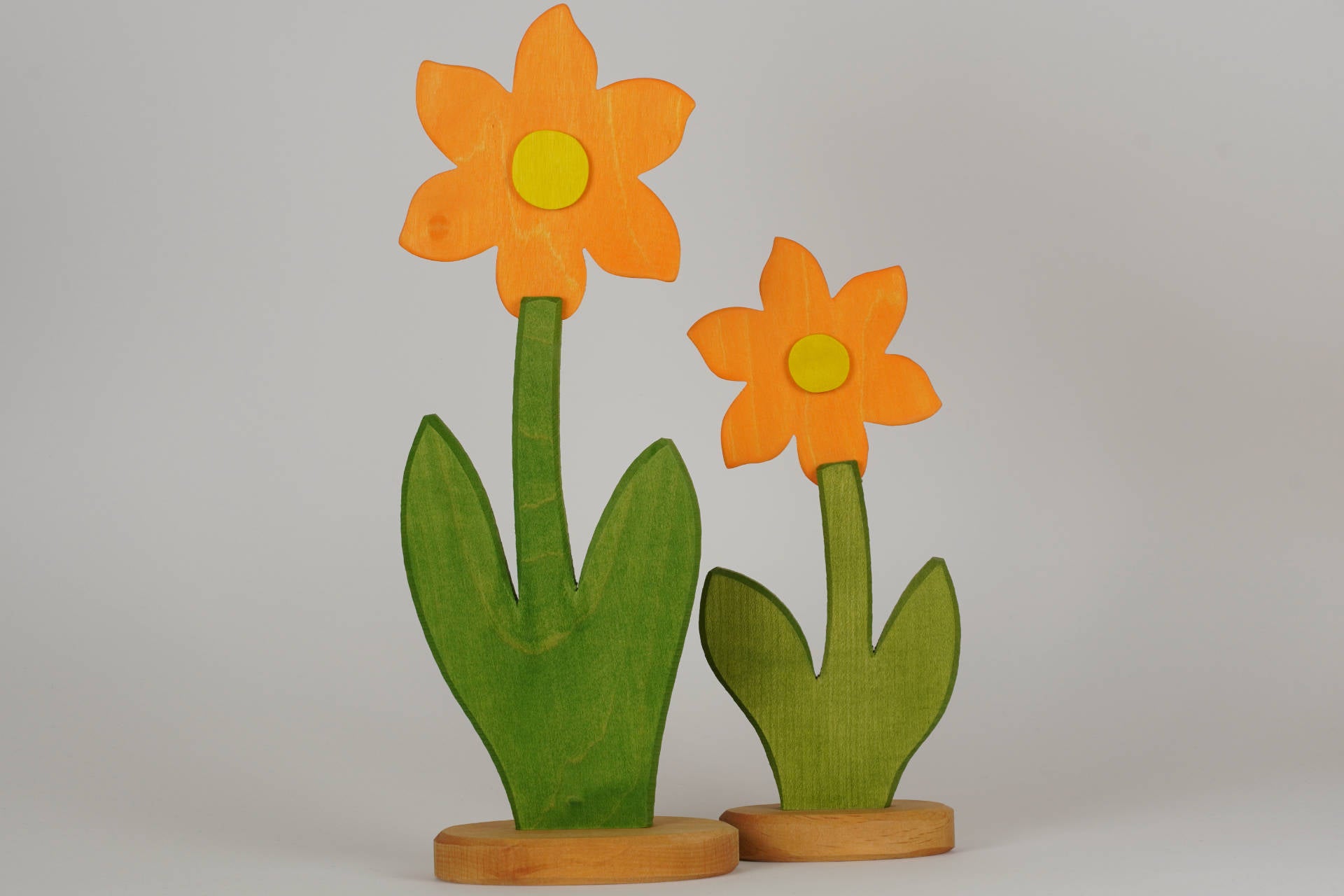 Blume groß orange