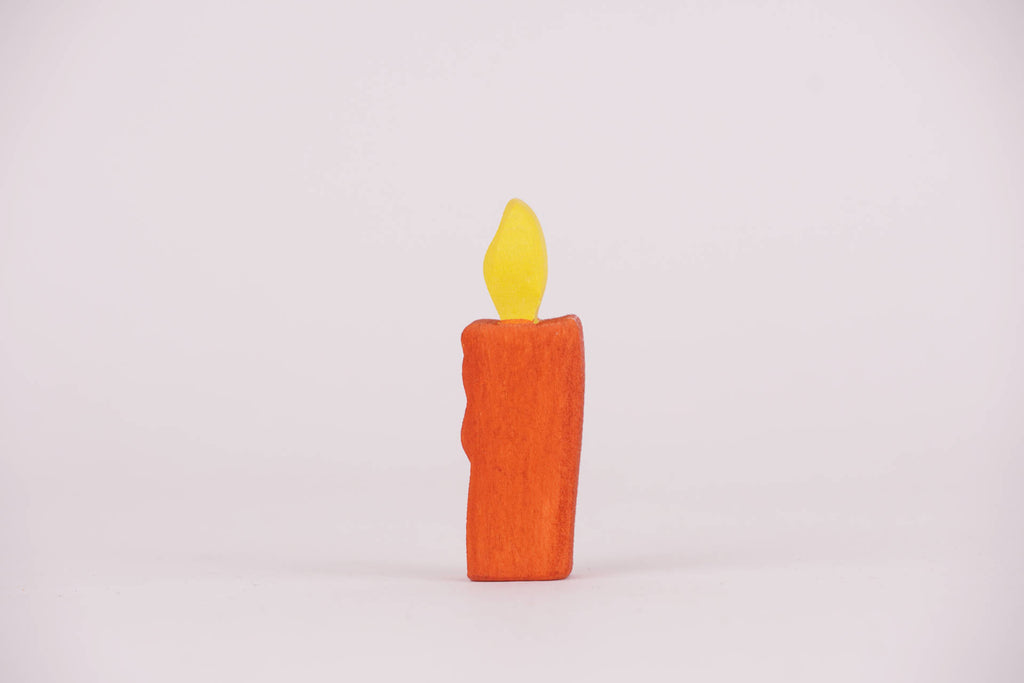 Holz-Kerze 6 cm hoch