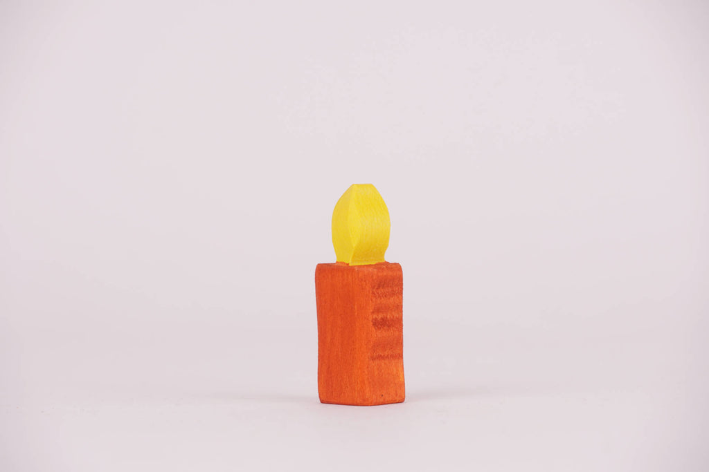 Holz-Kerze 5 cm hoch