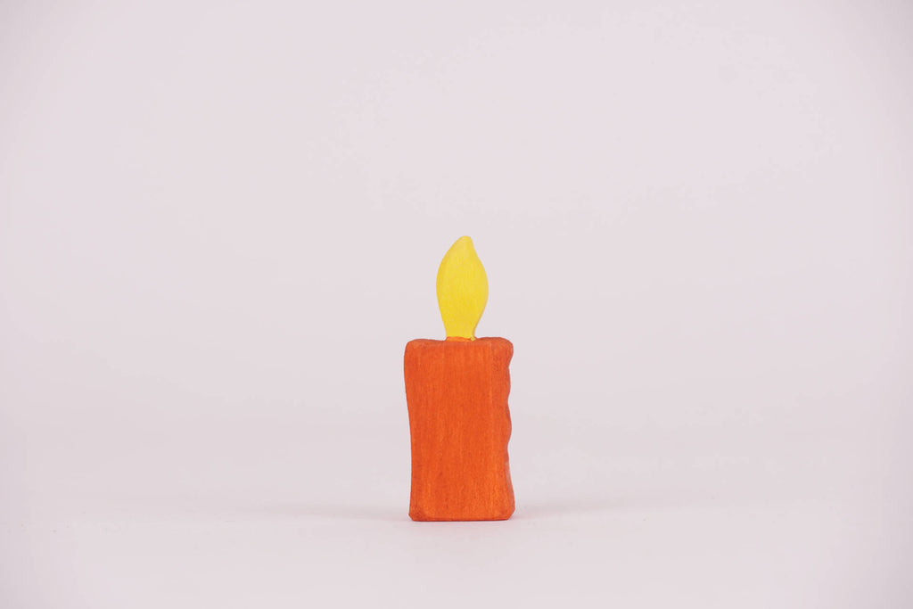 Holz-Kerze 5 cm hoch