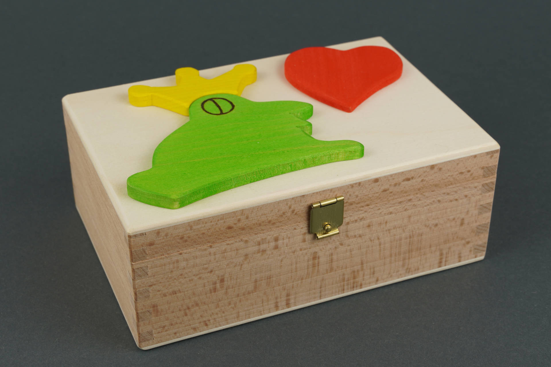 Schatzkiste Frosch mit Herz