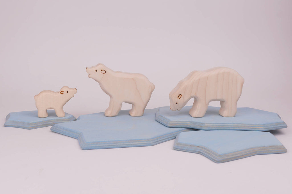 Eisbär groß Kopf oben