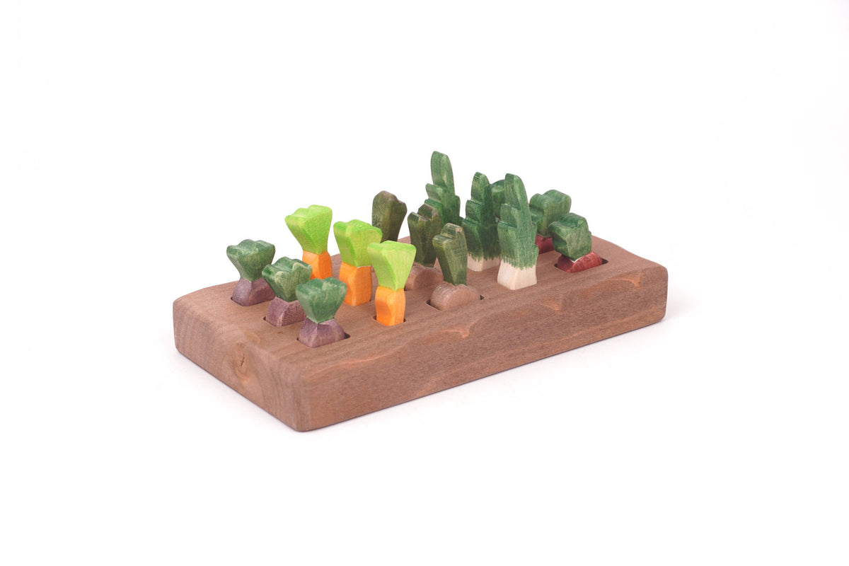 Gartenbeet für Gemüse braun
