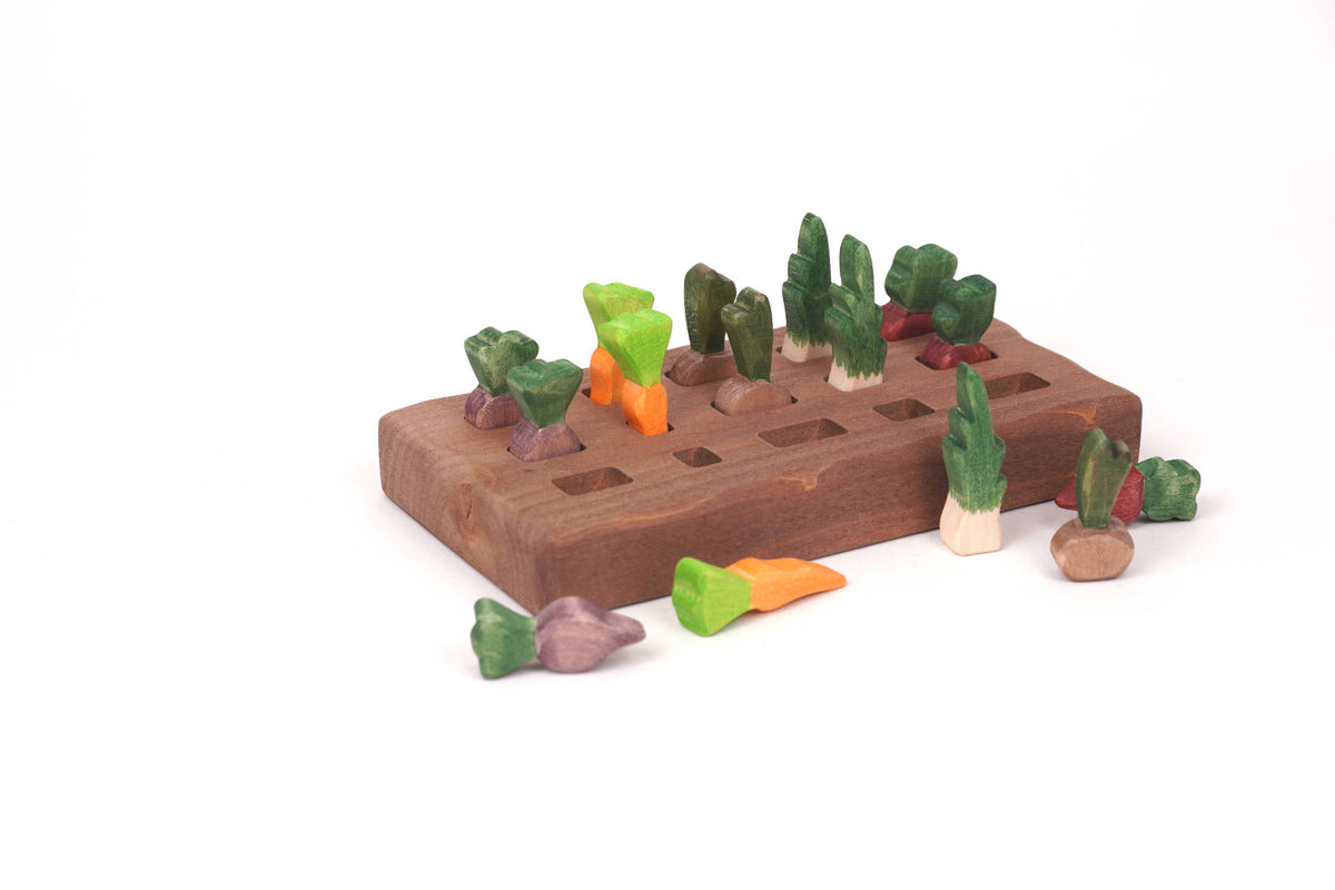 Gartenbeet für Gemüse braun