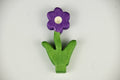Stecker Blume lila