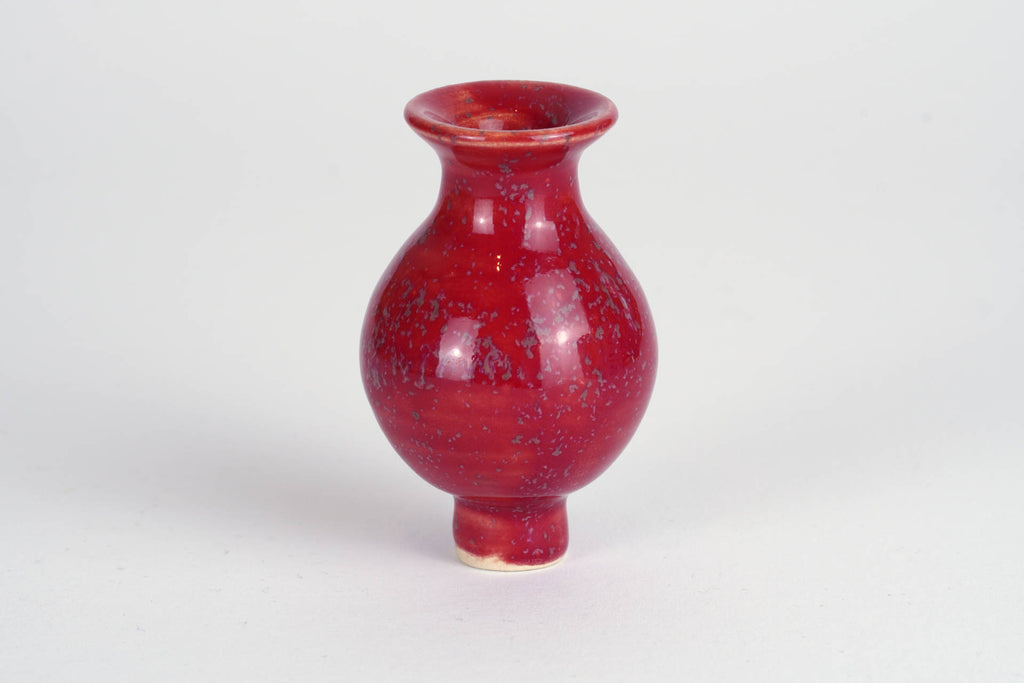 Stecker Keramik-Vase rot