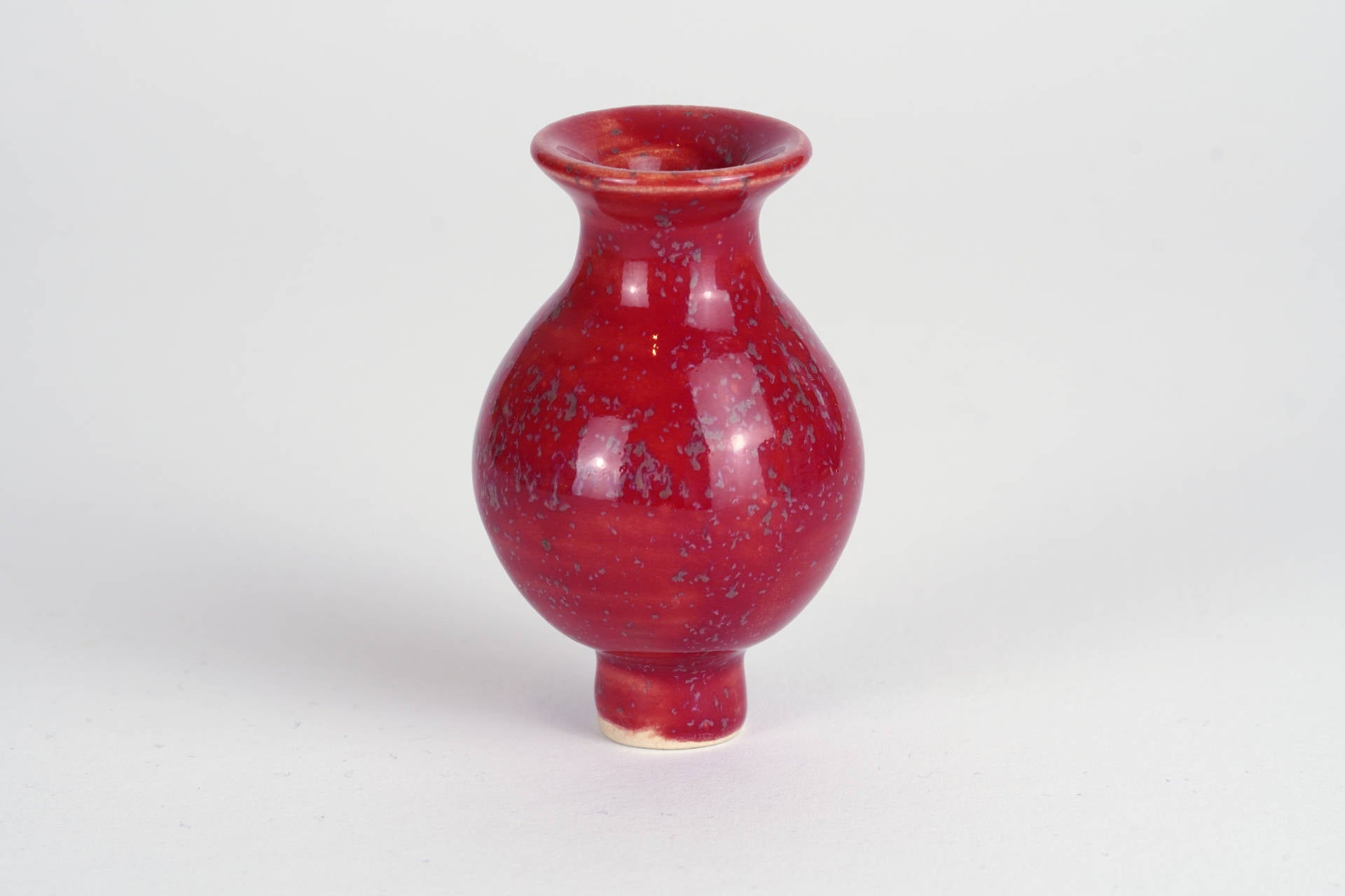 Stecker Keramik-Vase rot