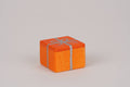 Geschenk Päckchen klein orange / rot