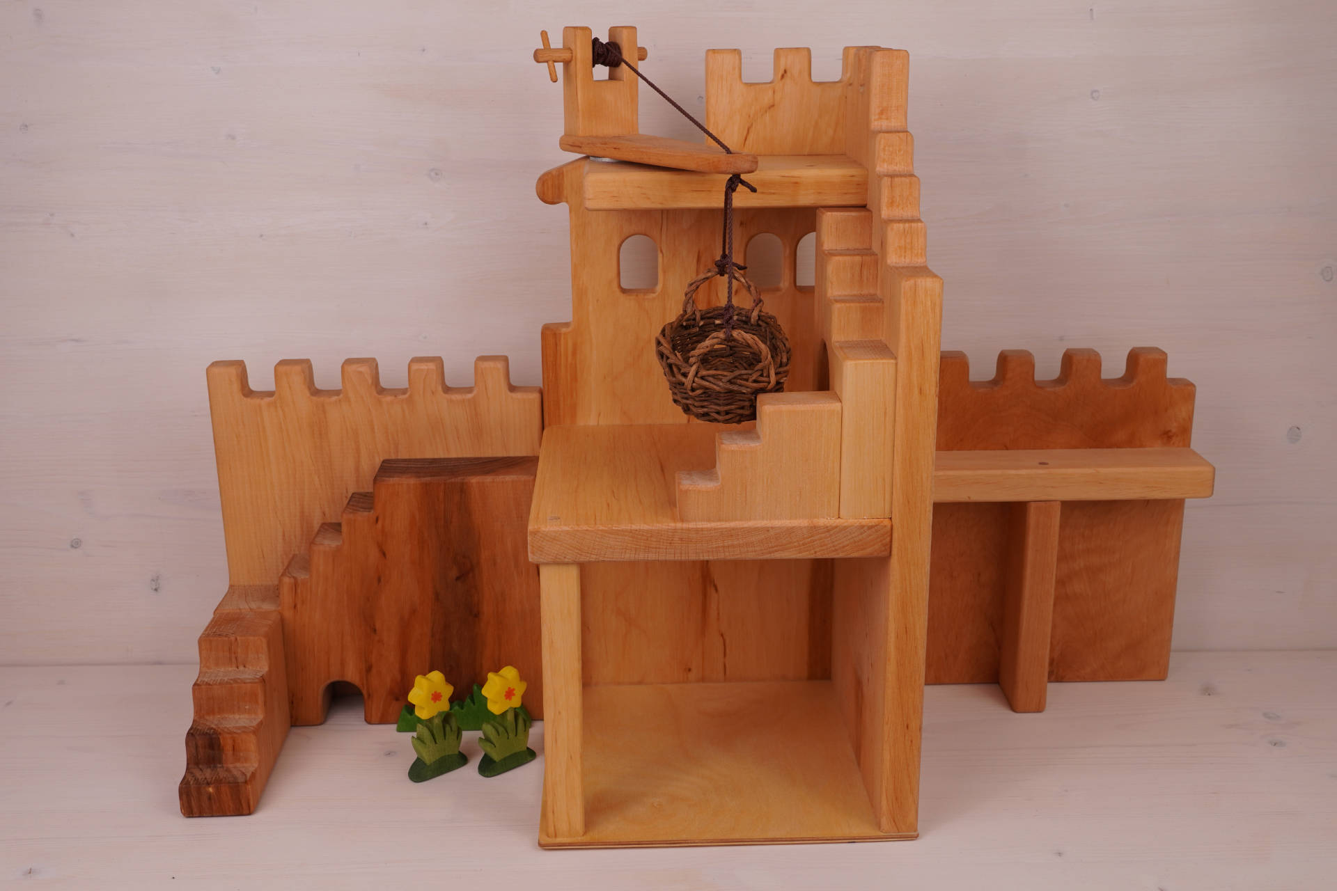Mauer mit Treppe 20x22x6cm links