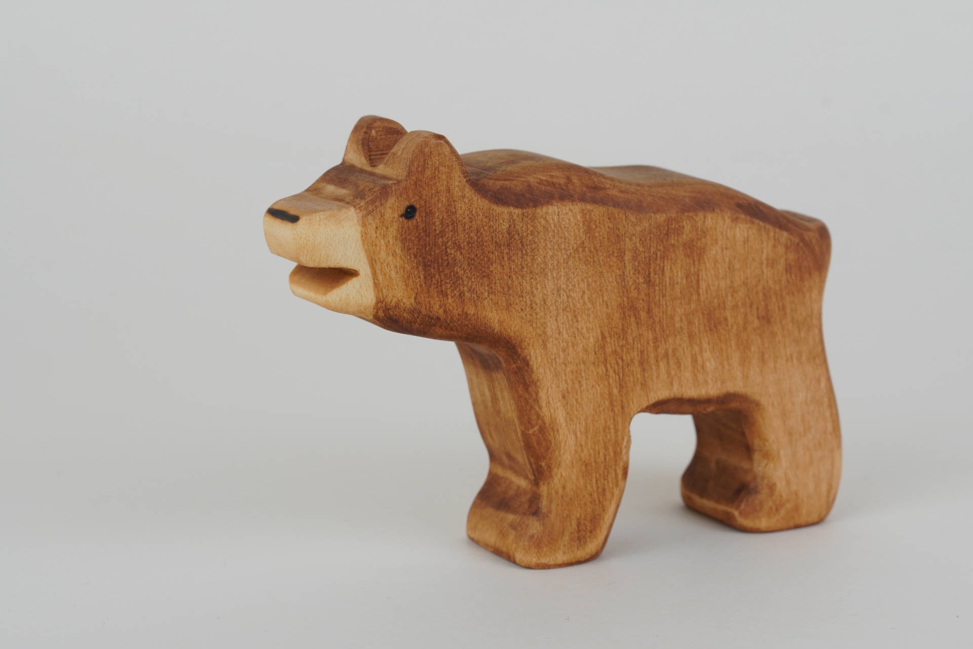 Braunbär groß brüllend