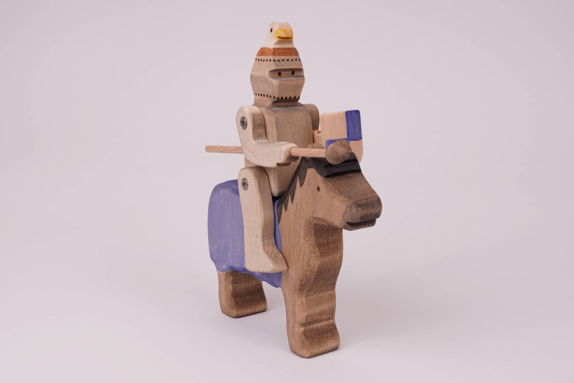 Ritter mit Adlerhelm blau