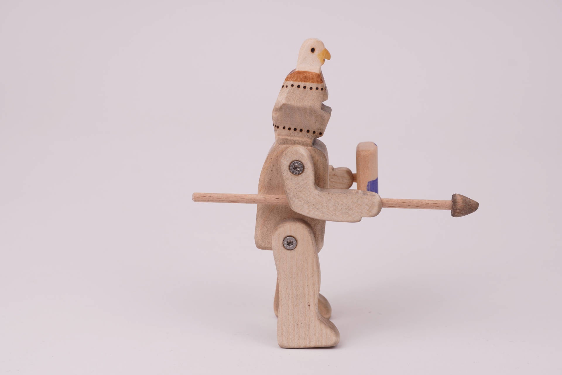 Ritter mit Adlerhelm blau