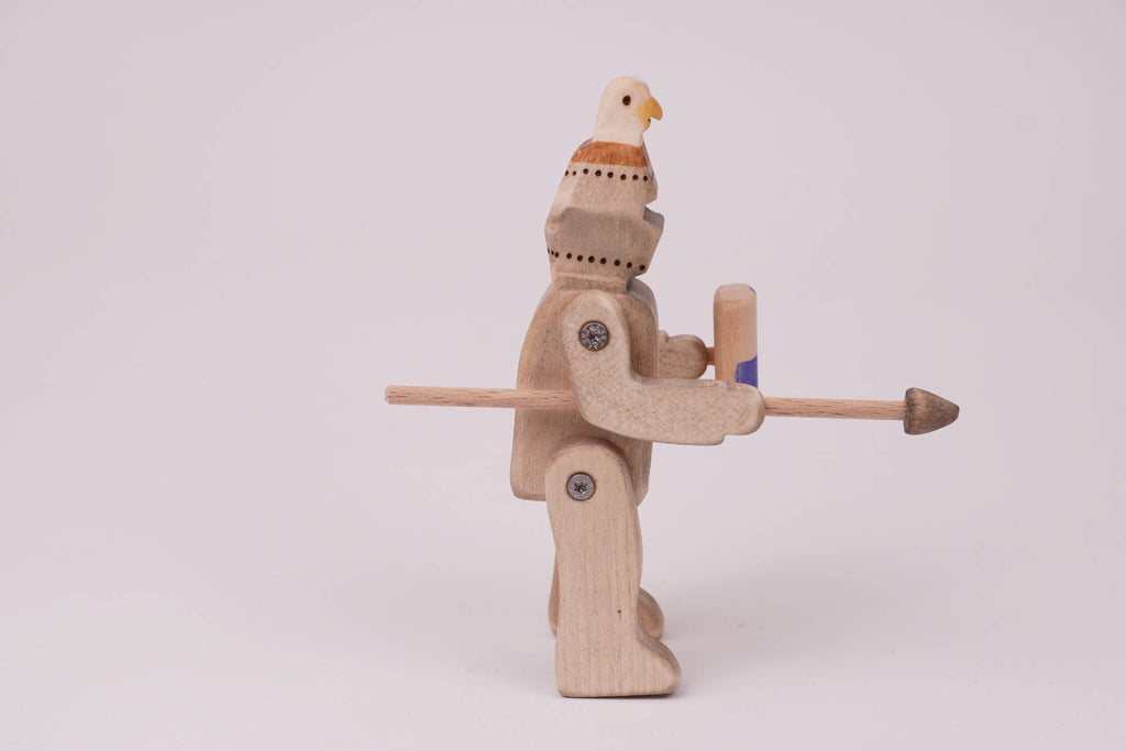 Ritter mit Adlerhelm rot