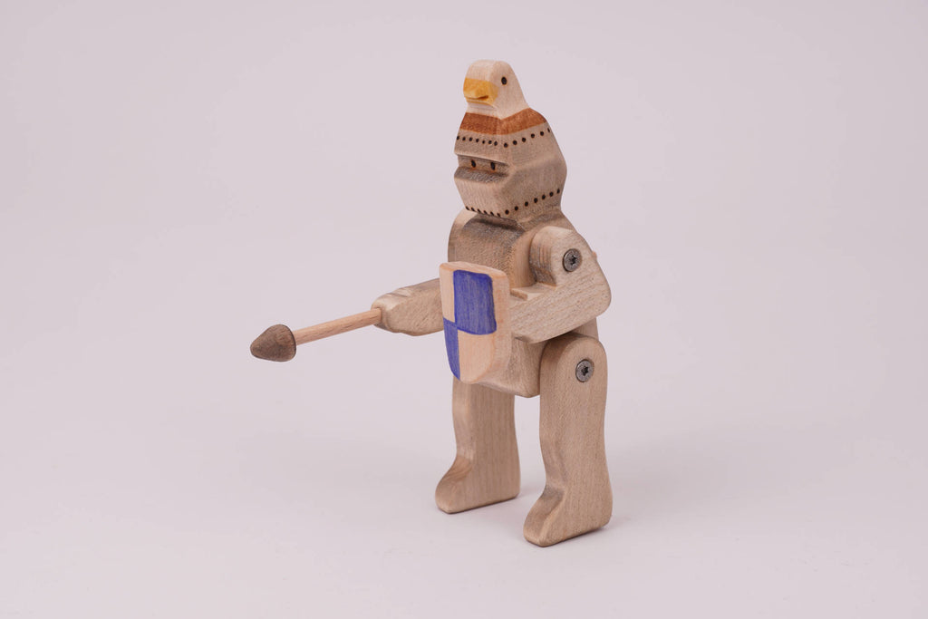 Ritter mit Adlerhelm blau