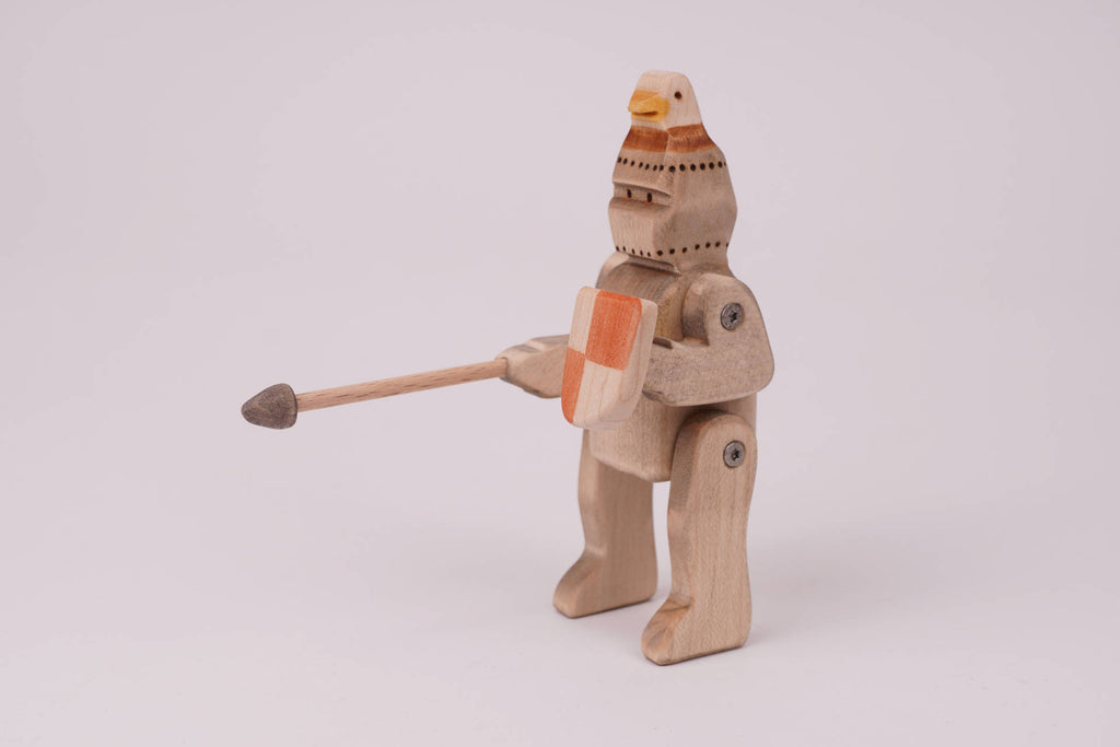 Ritter mit Adlerhelm rot