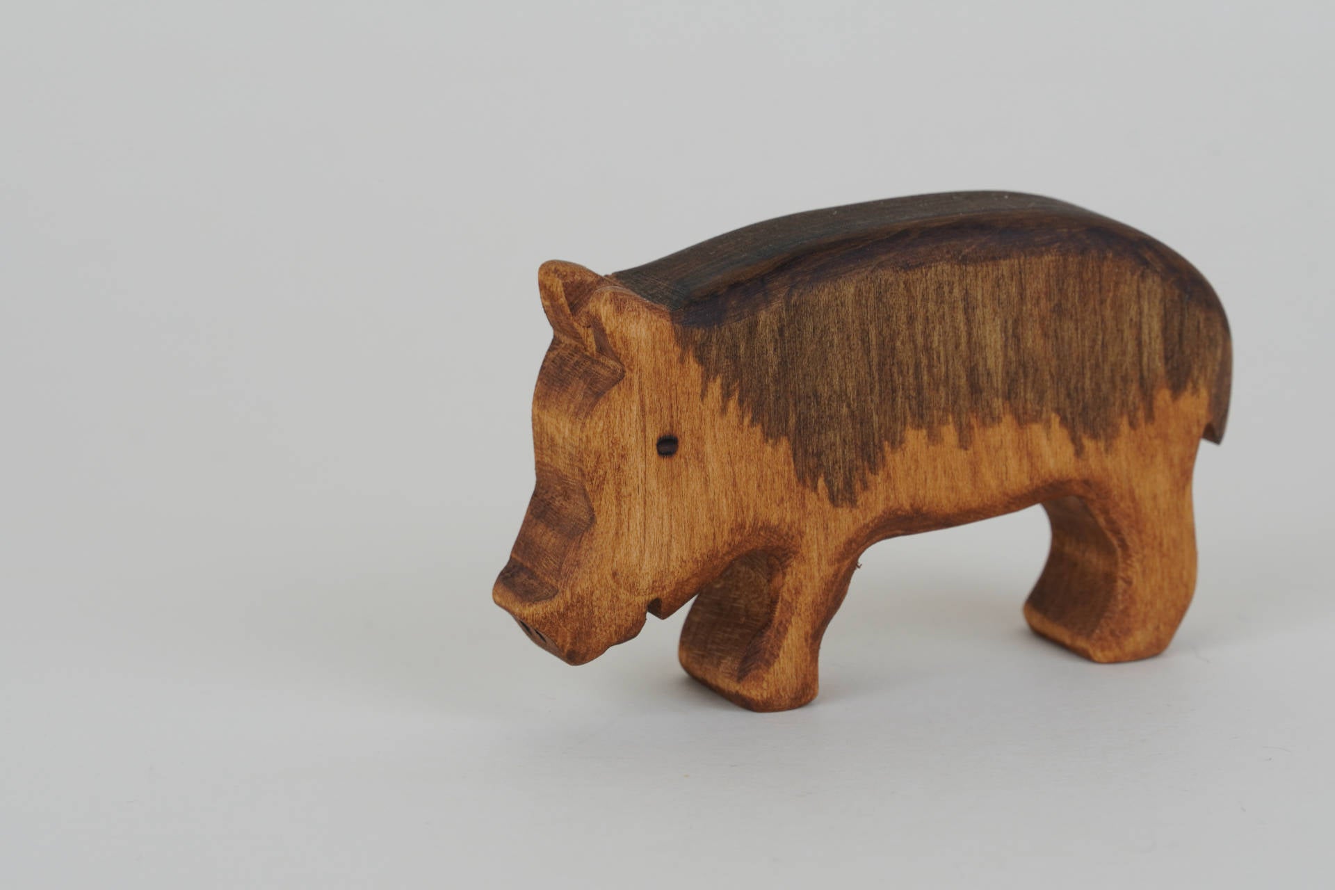 Wildschwein groß fressend