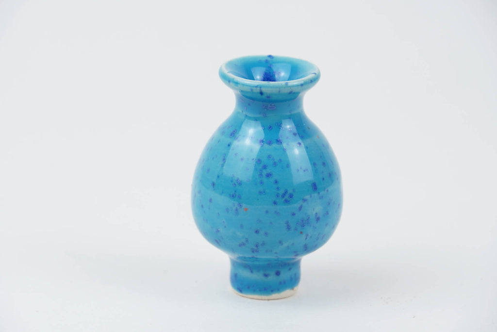 Stecker Keramik-Vase hellblau