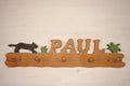 Garderobe Paul mit Panther und Gras 5 Haken