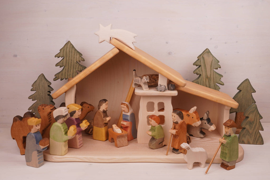 Krippenstall mit Leiter