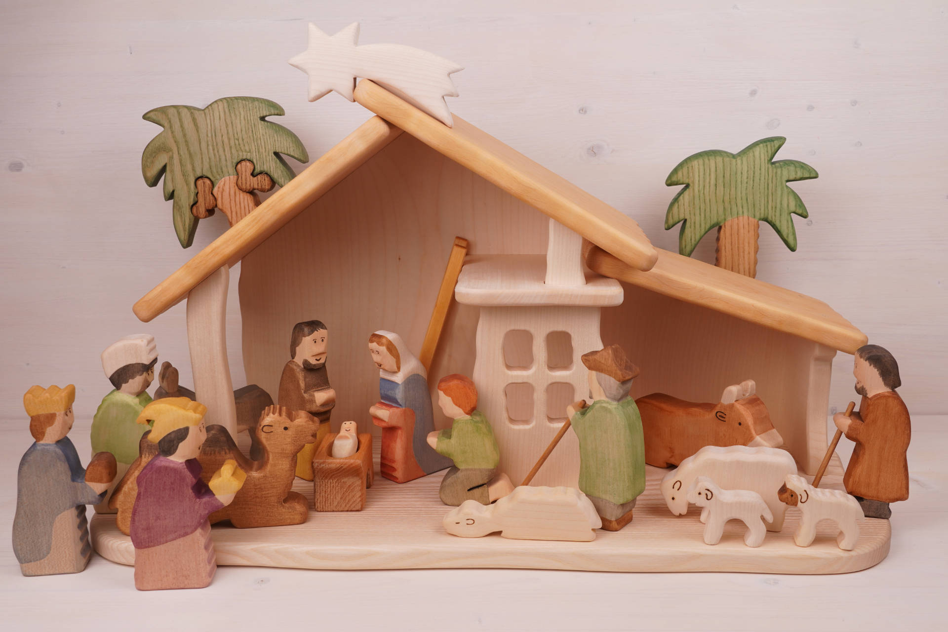 Krippenstall mit Leiter