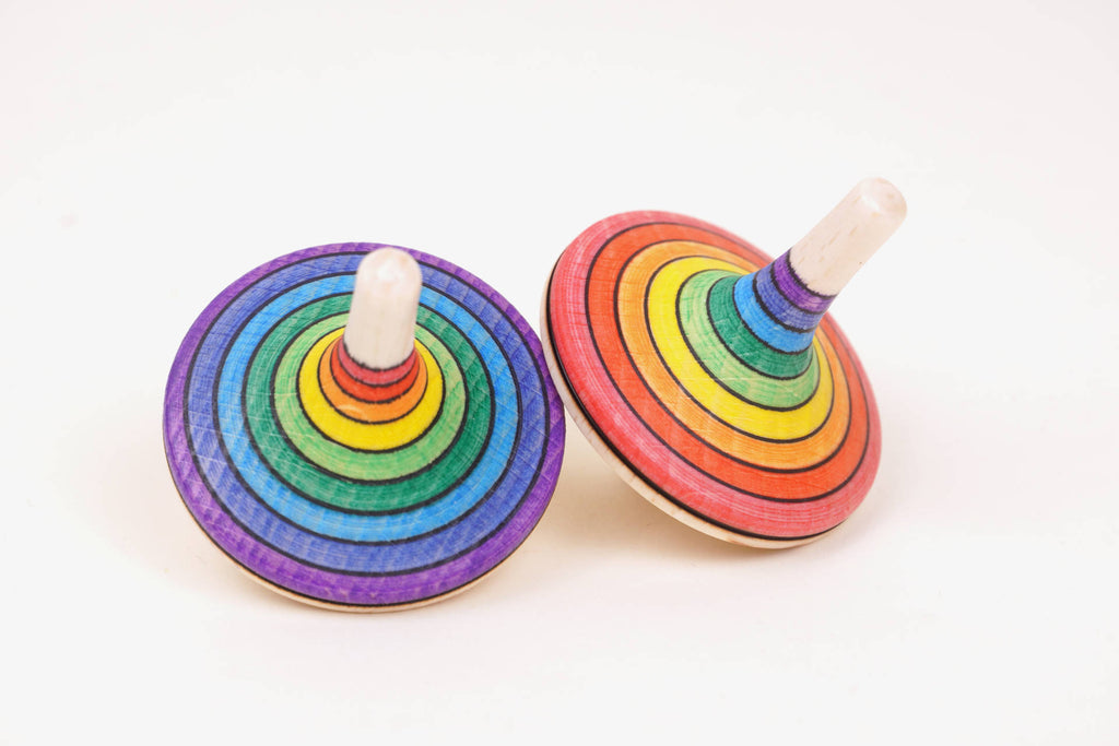 Mader Streifenkreisel groß Regenbogen rot