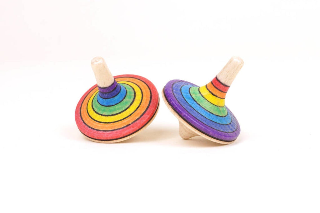 Mader Streifenkreisel klein Regenbogen blau
