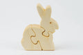 Puzzletier Hase klein Ahorn