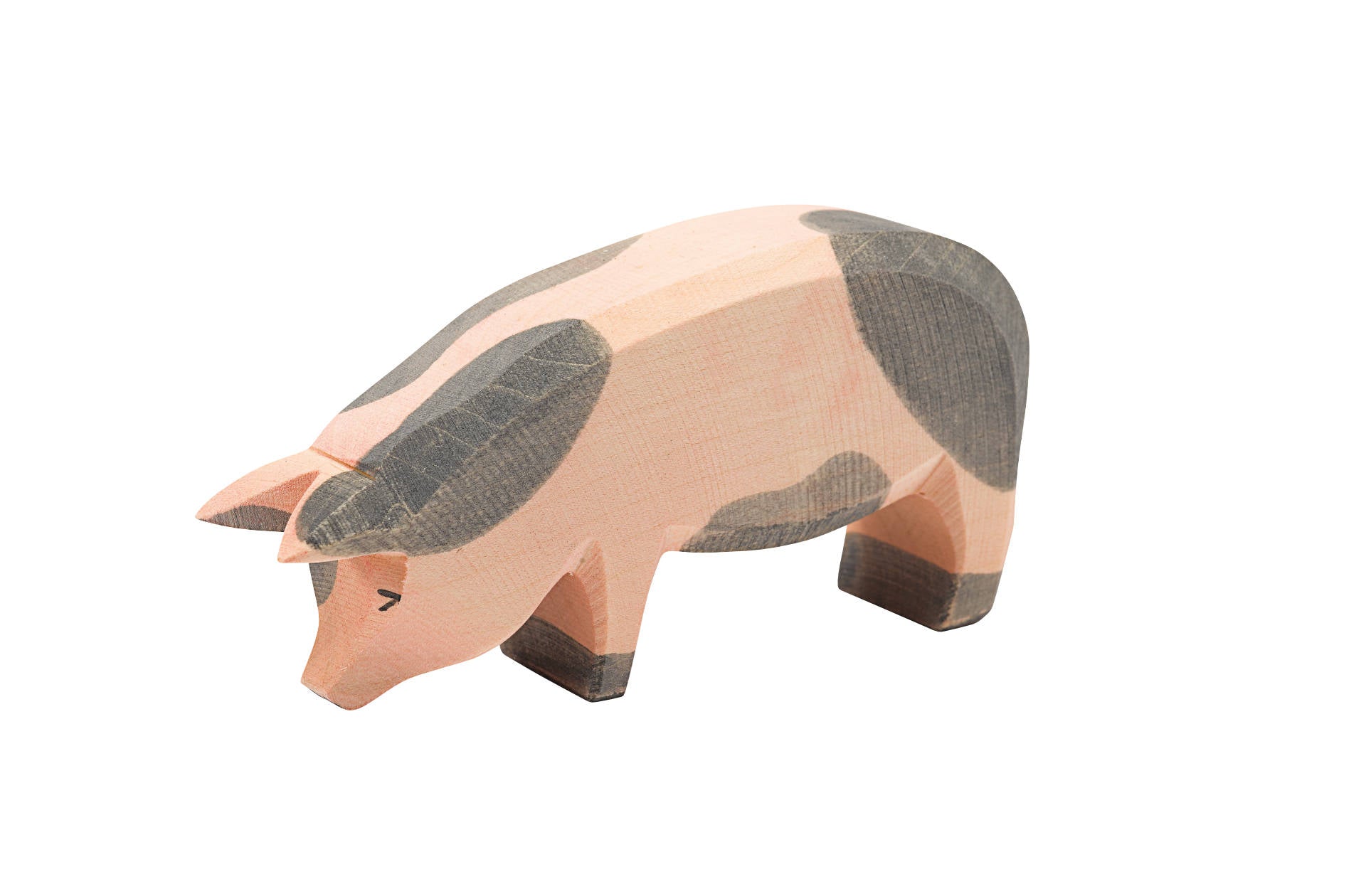 10952 Ostheimer Schwein gefleckt Kopf tief groß