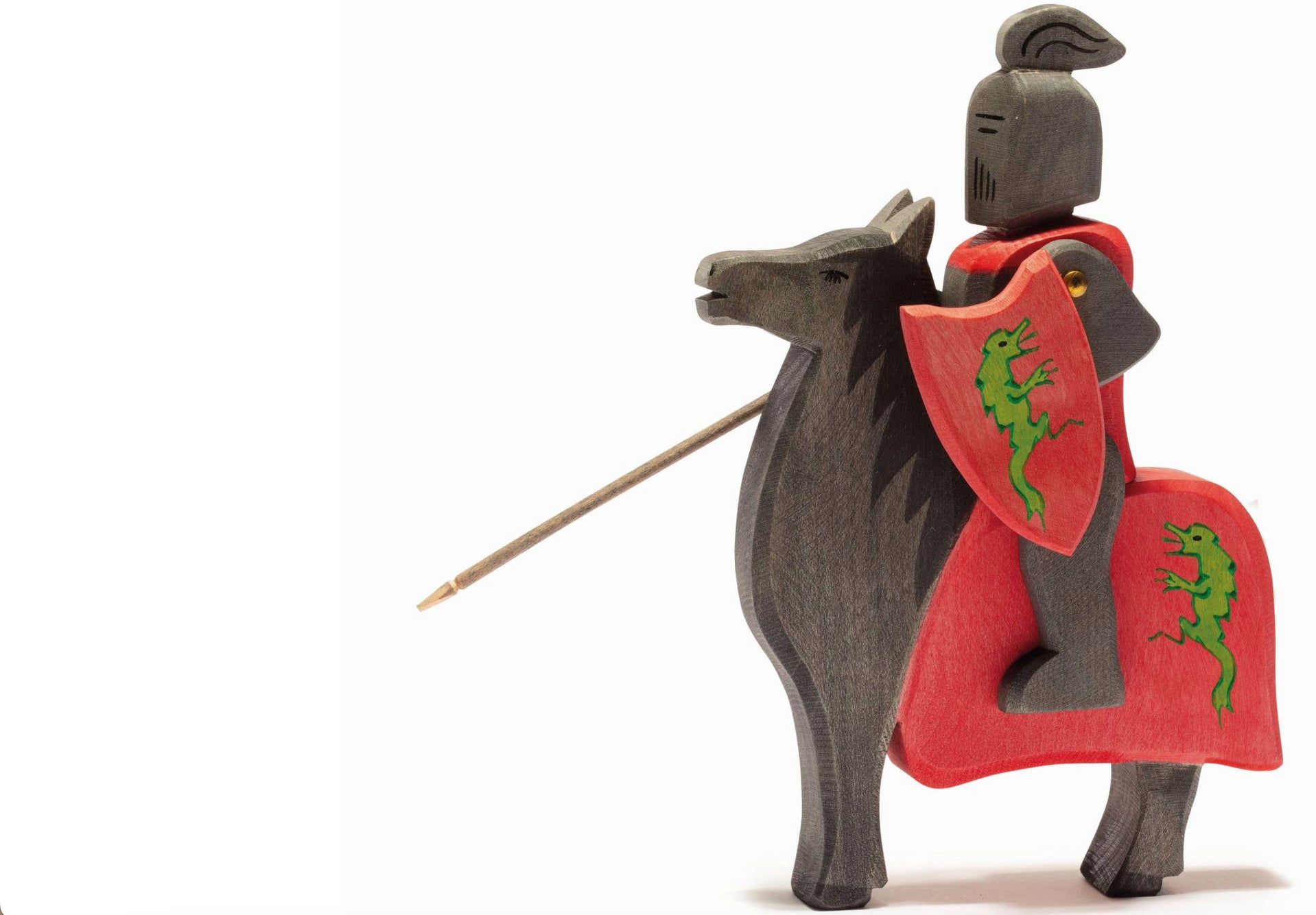 27705 Ostheimer Set Schwarzer Ritter reitend mit Pferd