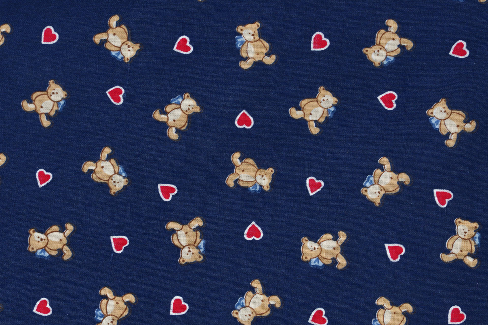 Puppen-Bettzeug 2-teilig Teddy blau