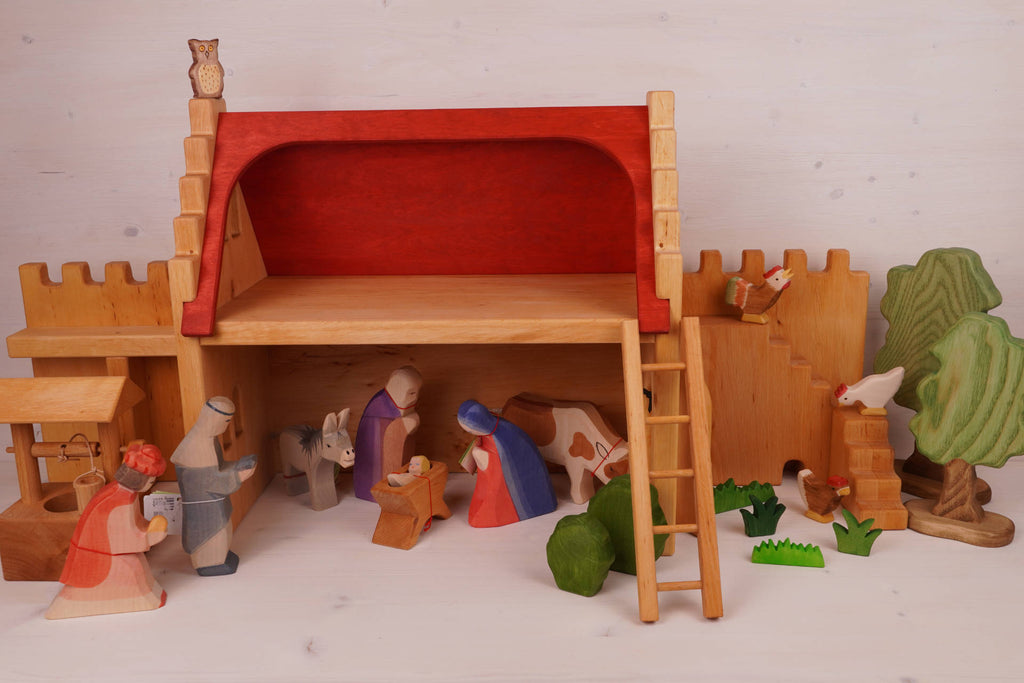 Wohnhaus 37 cm hoch, 20x40 cm mit Leiter