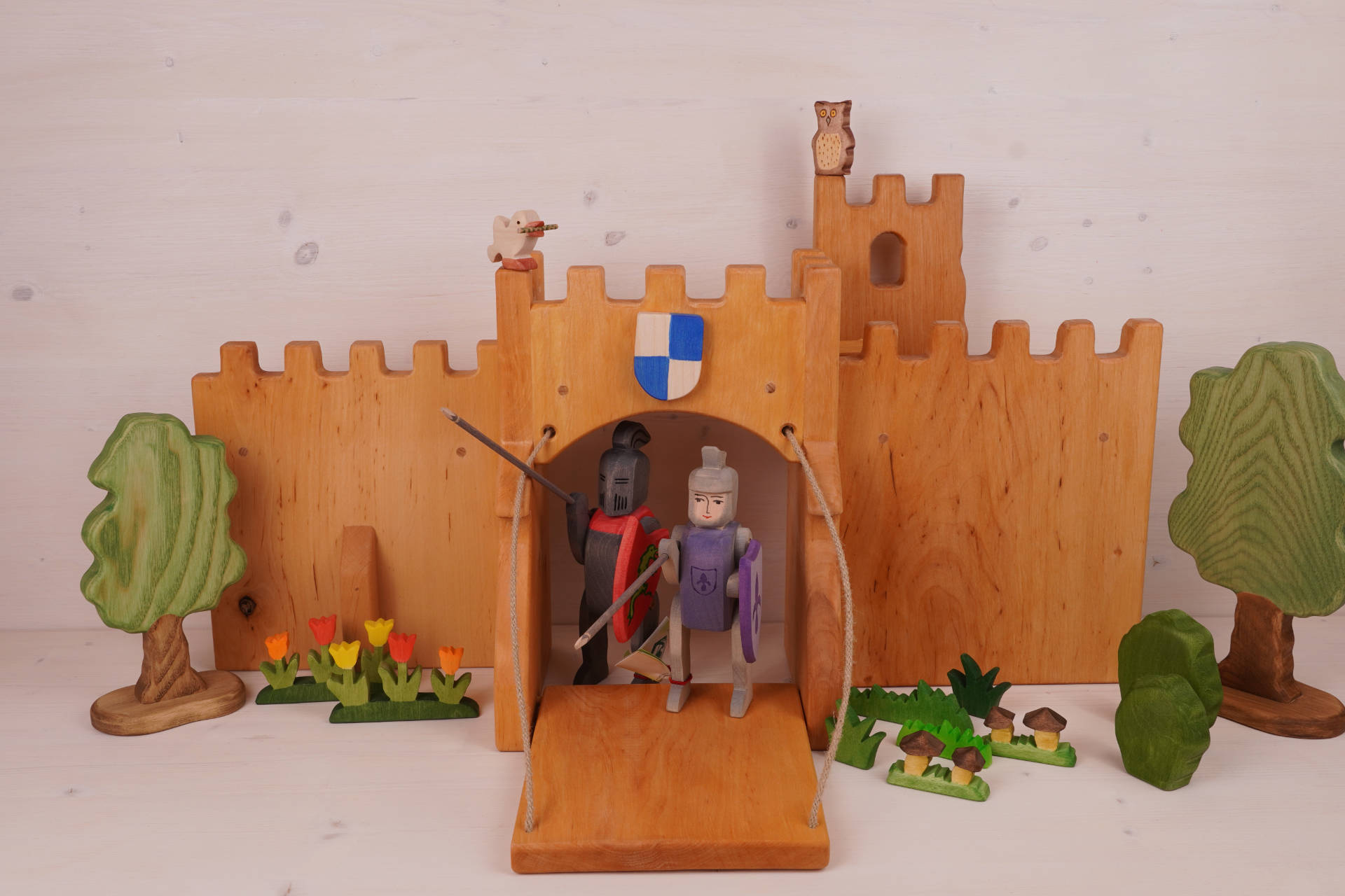 Tor mit Zugbrücke Höhe 27 cm