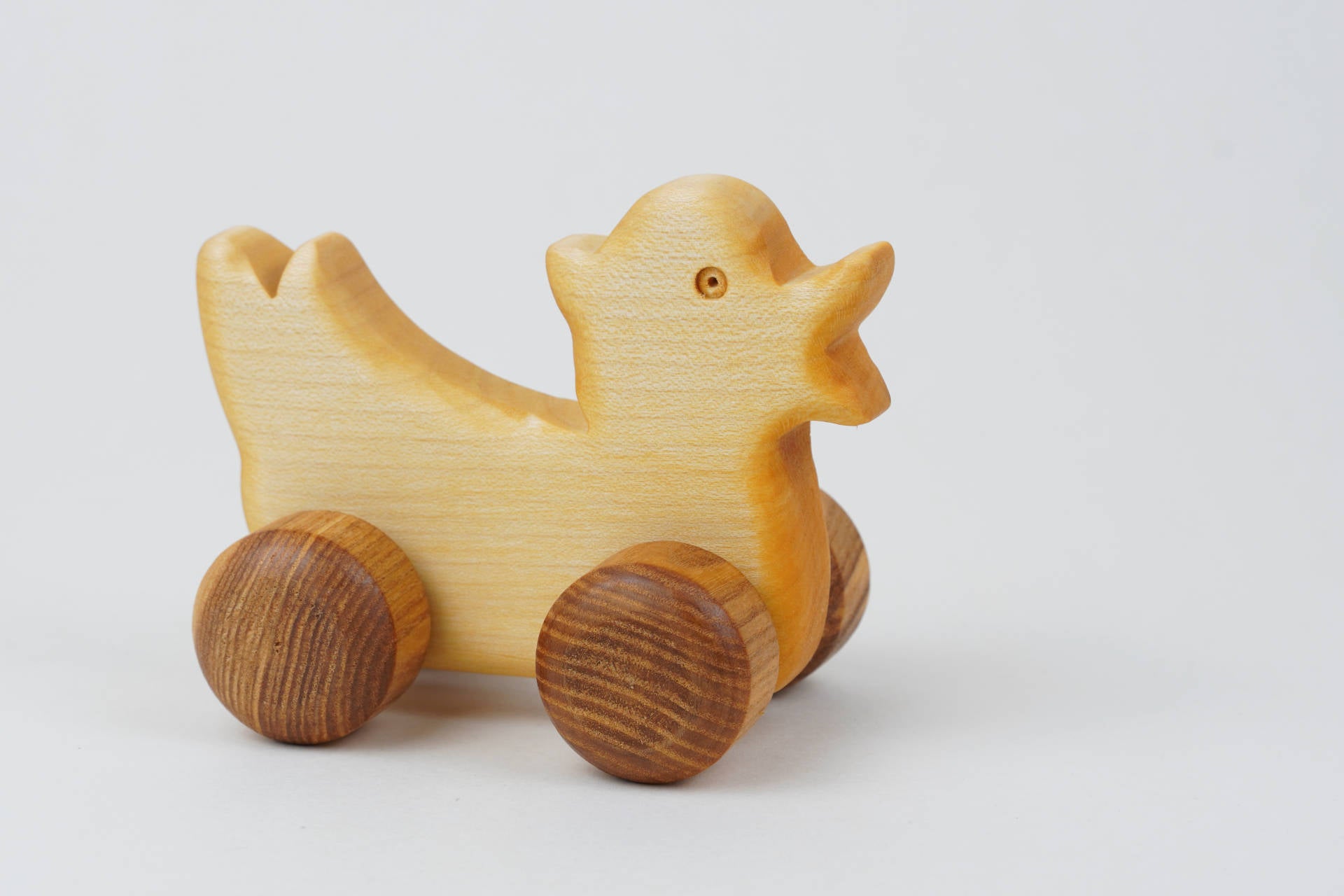 Rolltier Ente in Ahorn