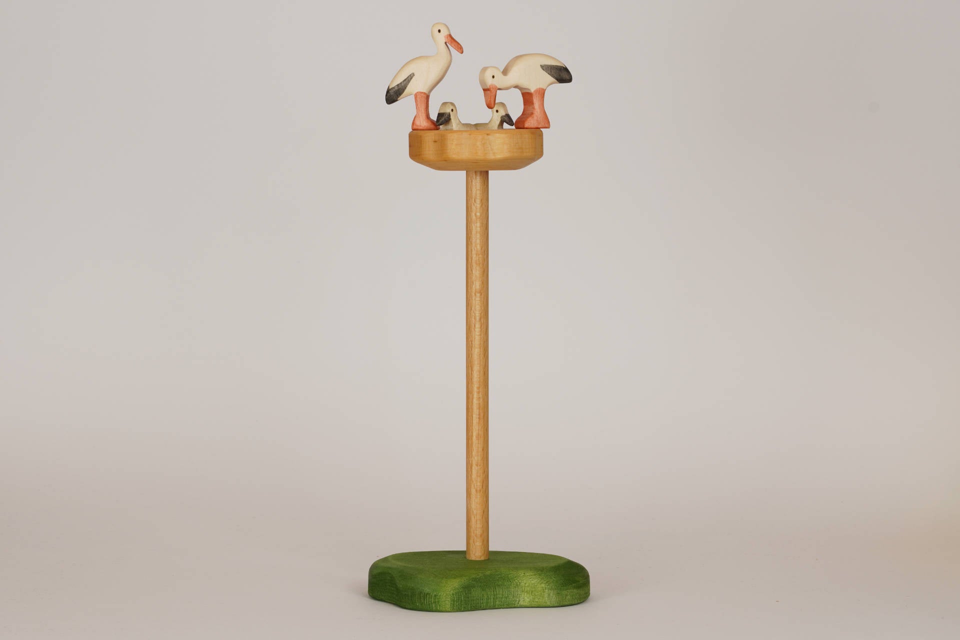 Storch Küken schreiend