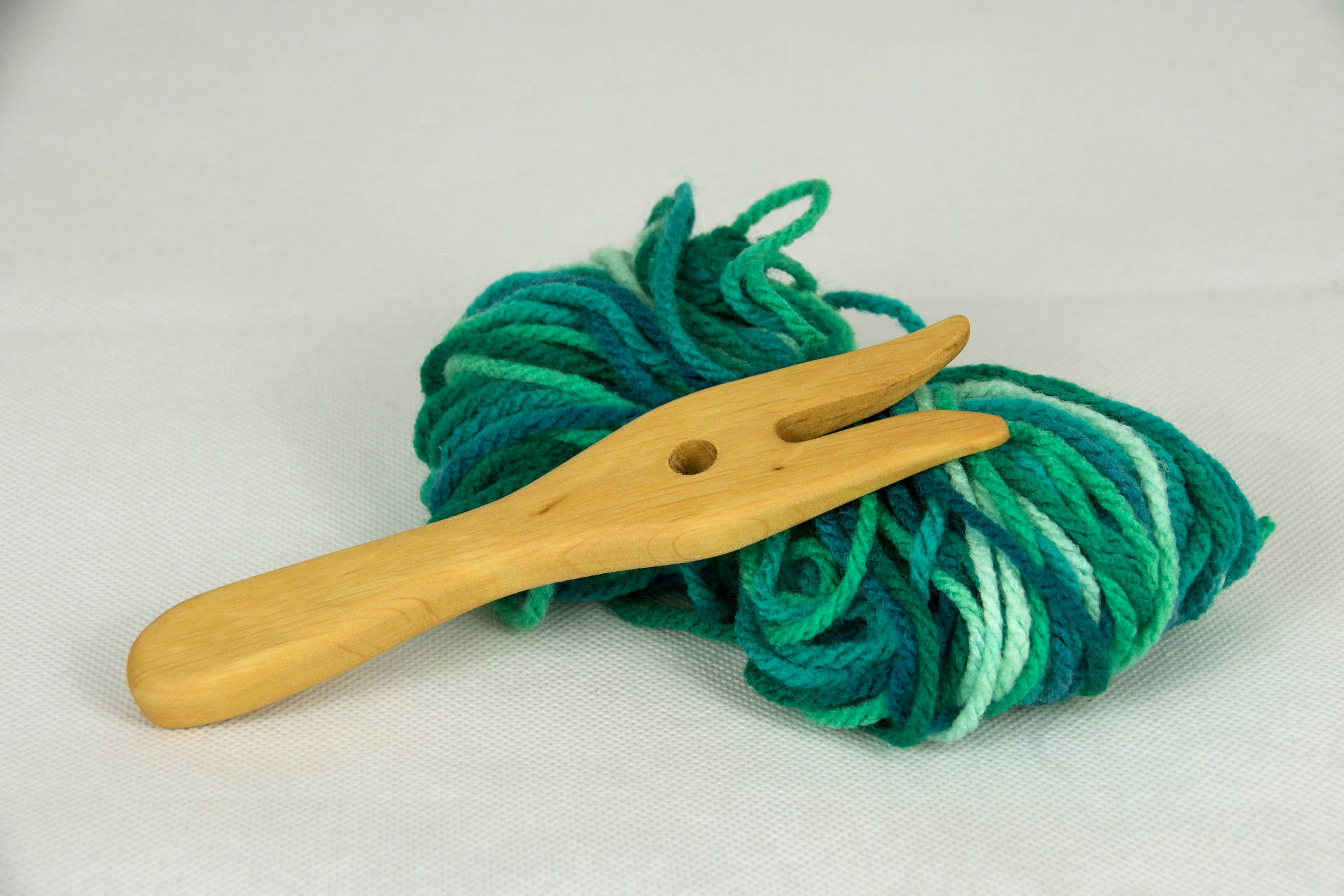 Strickgabel Set grün