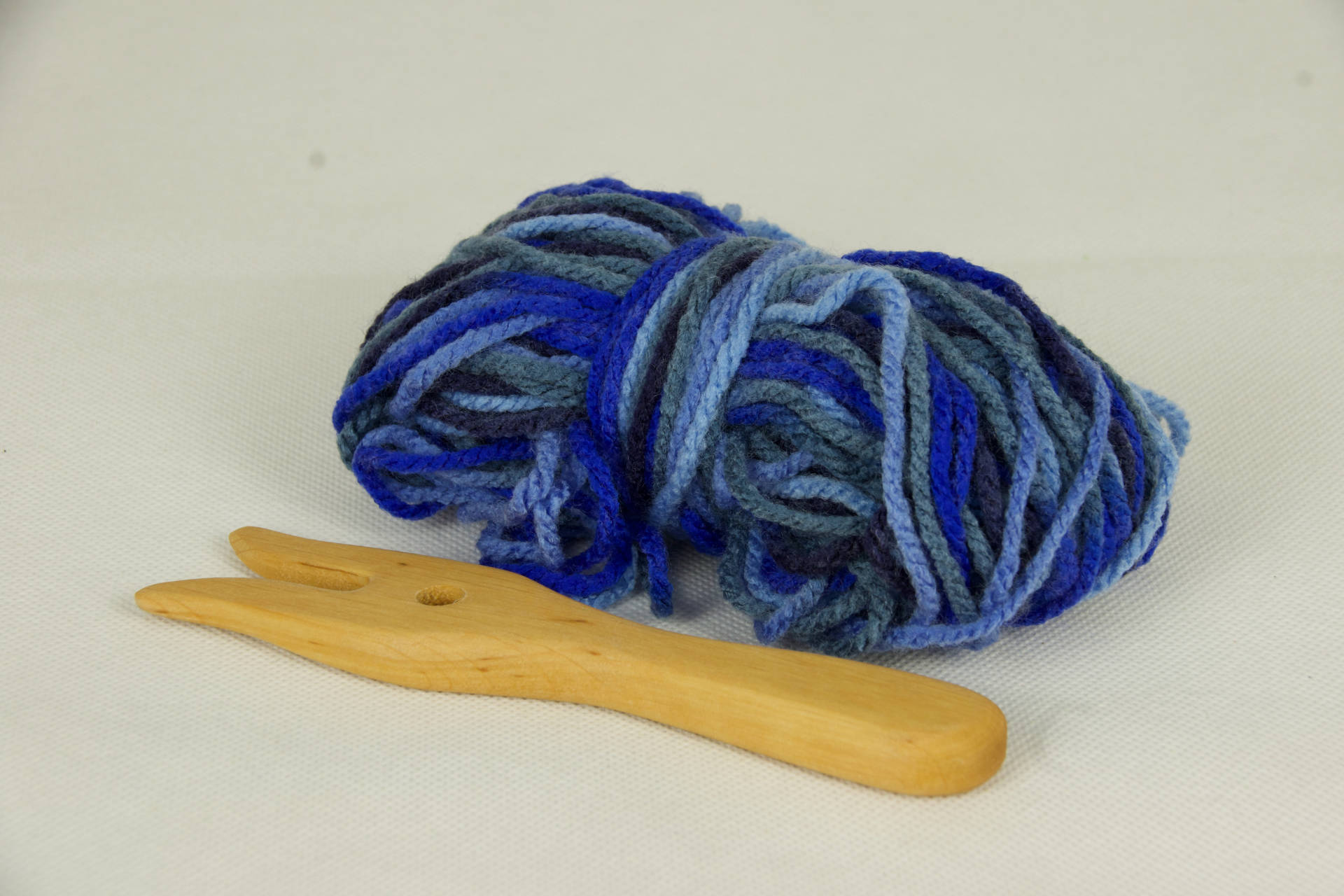 Strickgabel Set blau