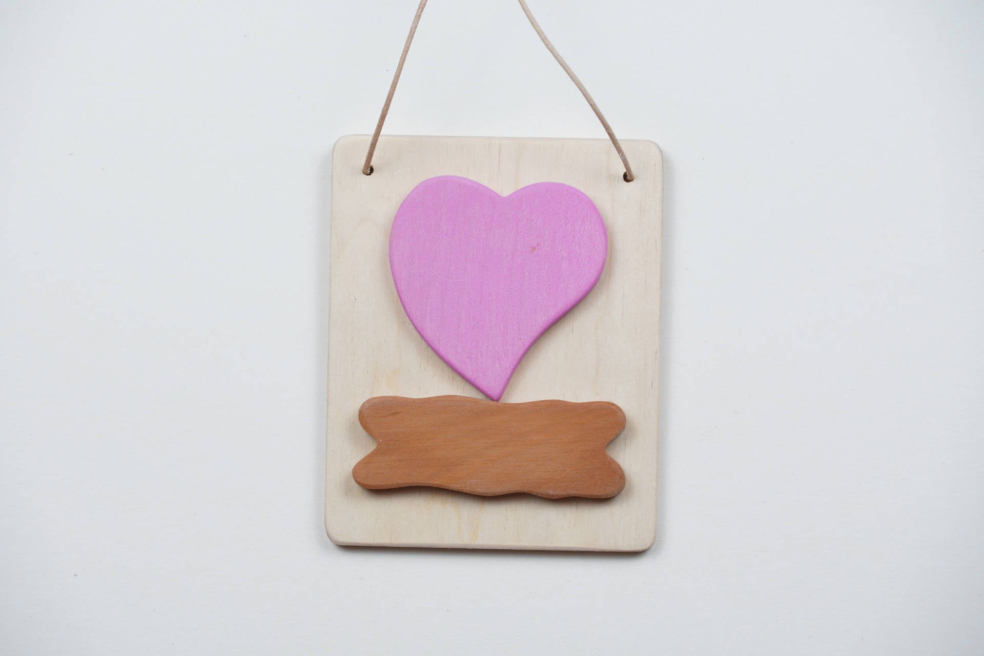 Türschild Herz rosa