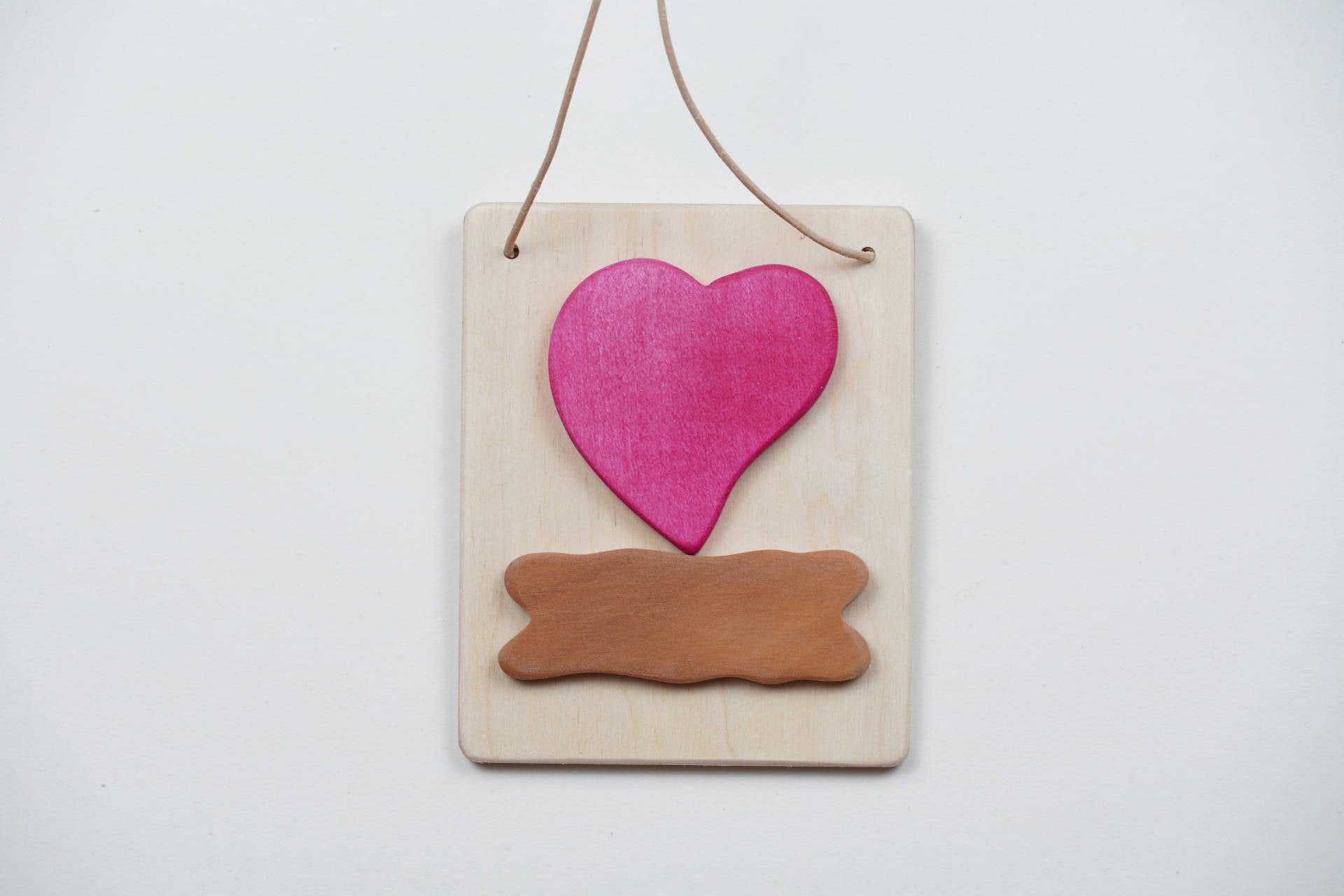 Türschild Herz pink