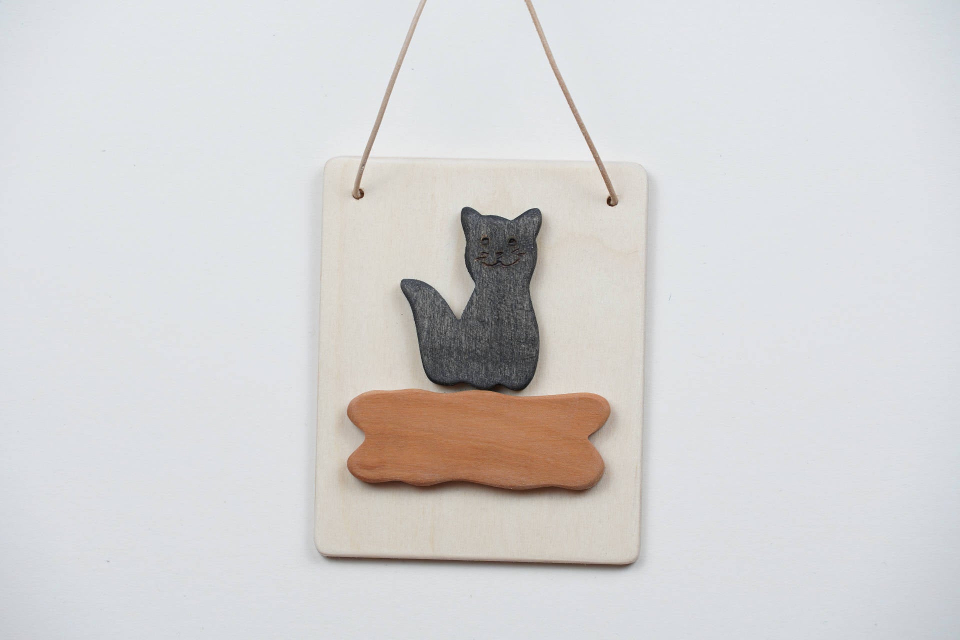 Türschild Katze schwarz