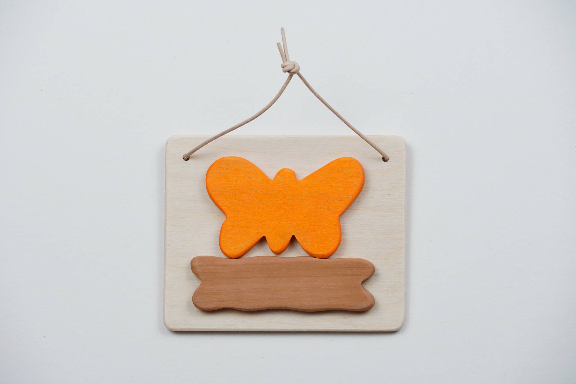 Türschild Schmetterling orange
