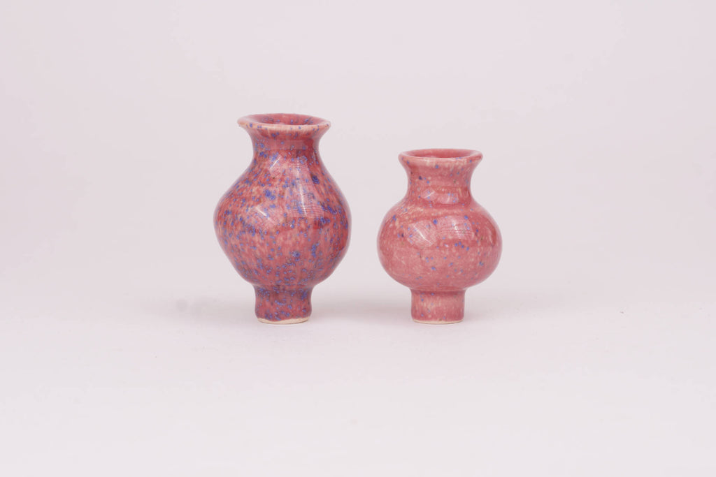 Stecker Keramik-Vase rosa
