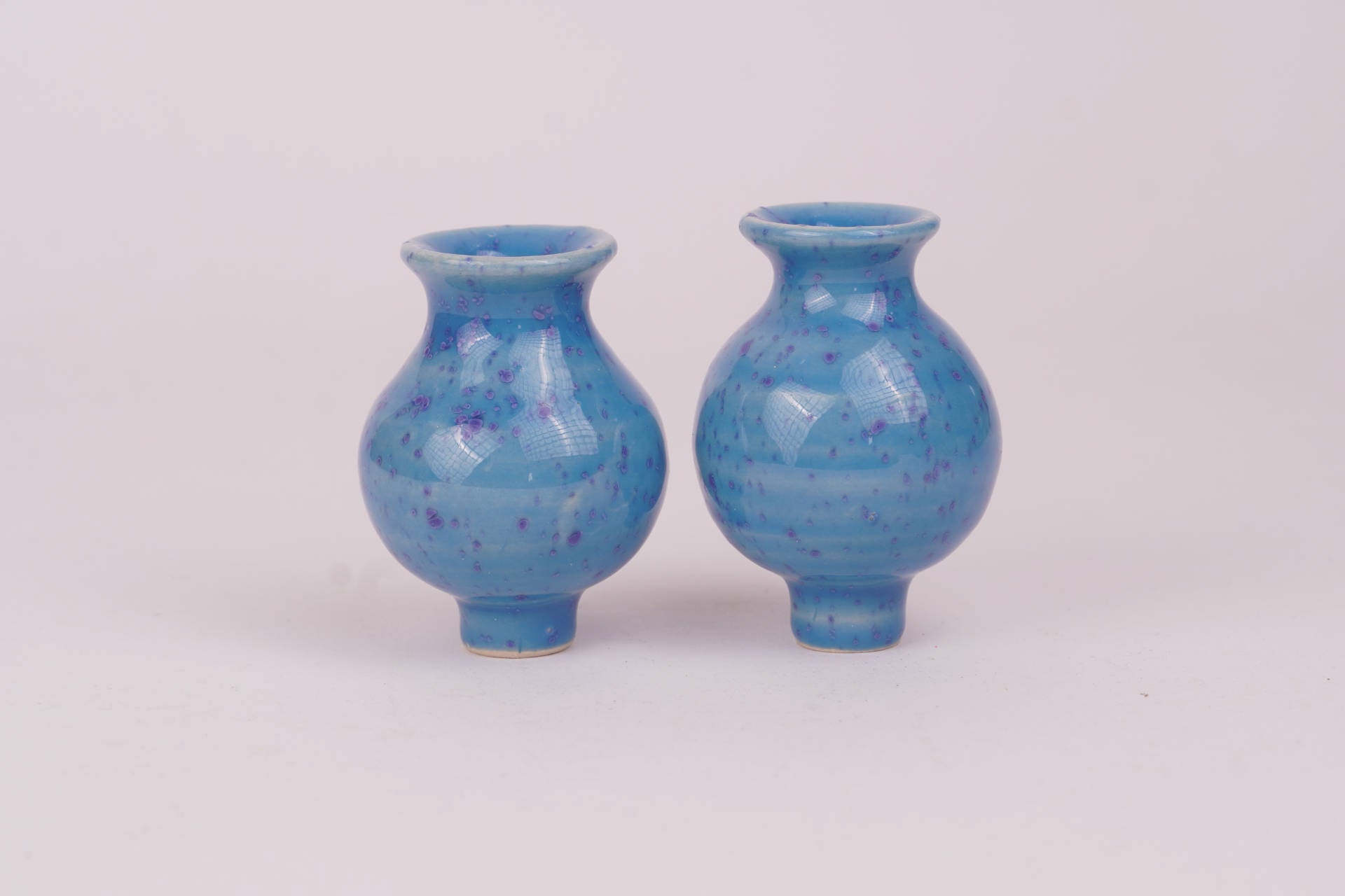 Stecker Keramik-Vase hellblau