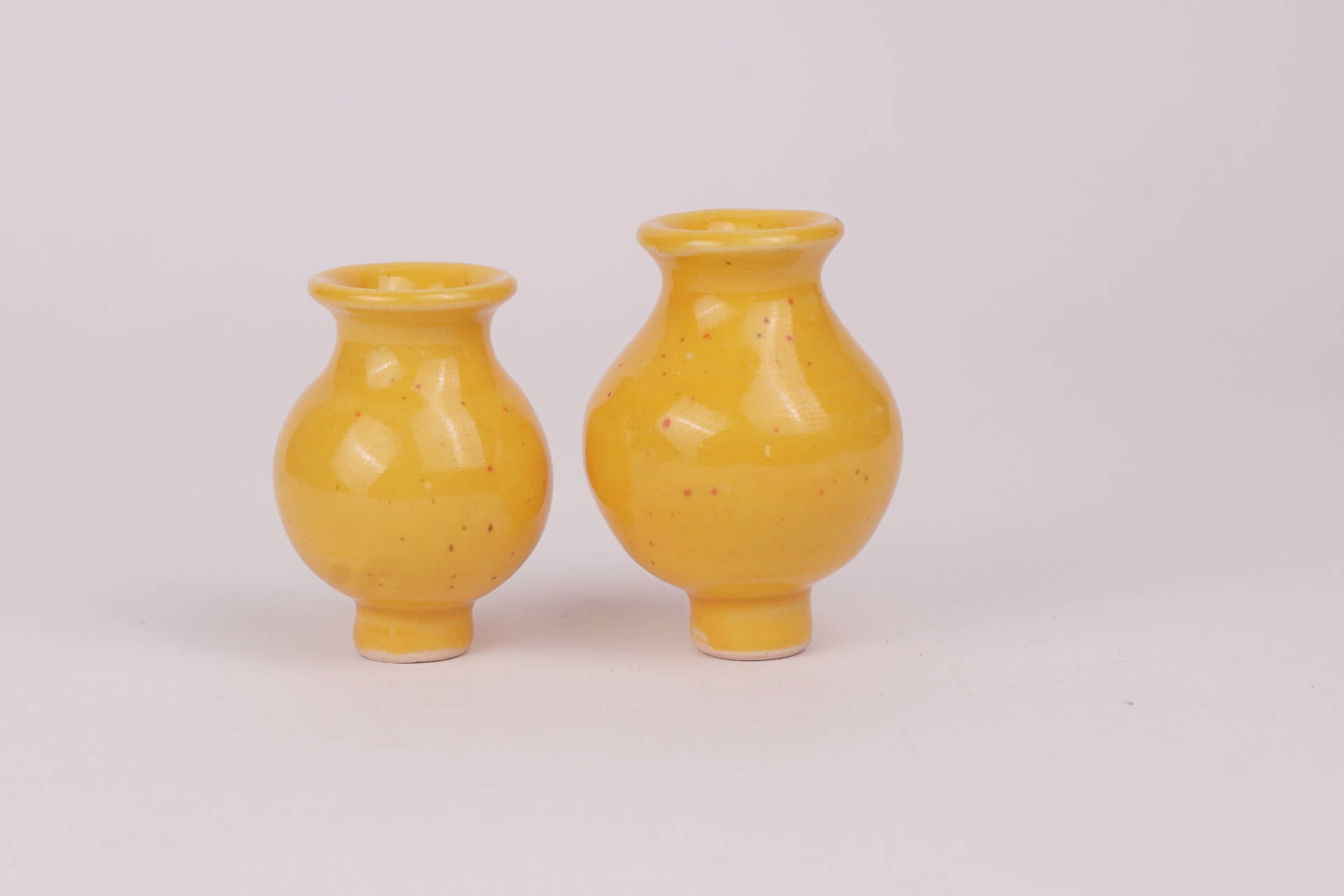 Stecker Keramik-Vase gelb