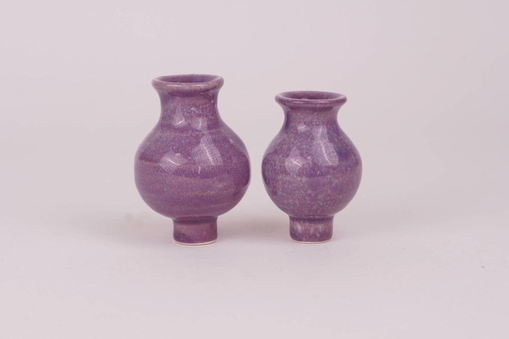 Stecker Keramik-Vase lila