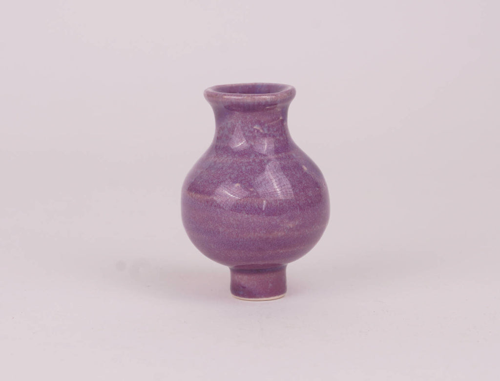 Stecker Keramik-Vase lila