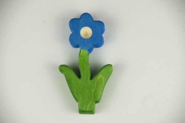 Geburtstagsdeko Sticker Blume blau