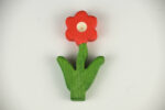 Geburtstagsdeko Sticker Blume rot