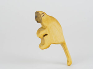 Holzfigur Affe gross sitzend