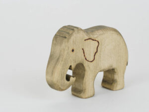 Holzfigur Elefant mini XS