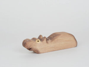 Holzfigur Nilpferd grross schwimmend